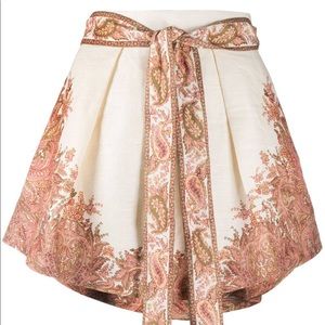 Zimmermann Brighton Tuck Short in Sherbet Paisley 0